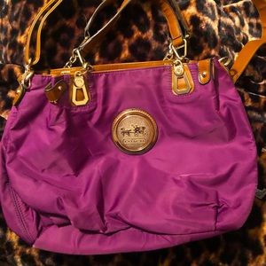 Purple Coach Purse